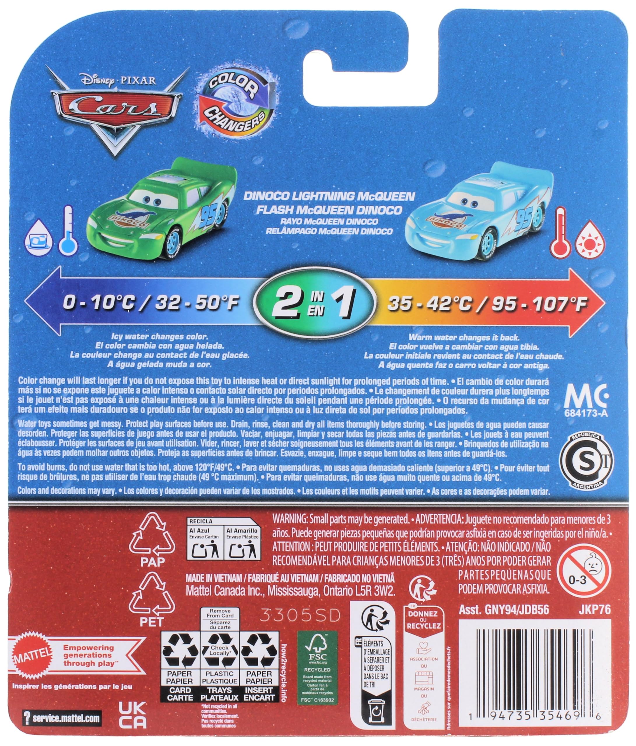 Amazon.com: Disney Cars 2026 Color Changers Dinoco Lightning